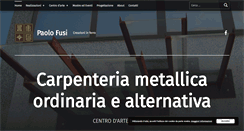 Desktop Screenshot of paolofusicreazioniinferro.com